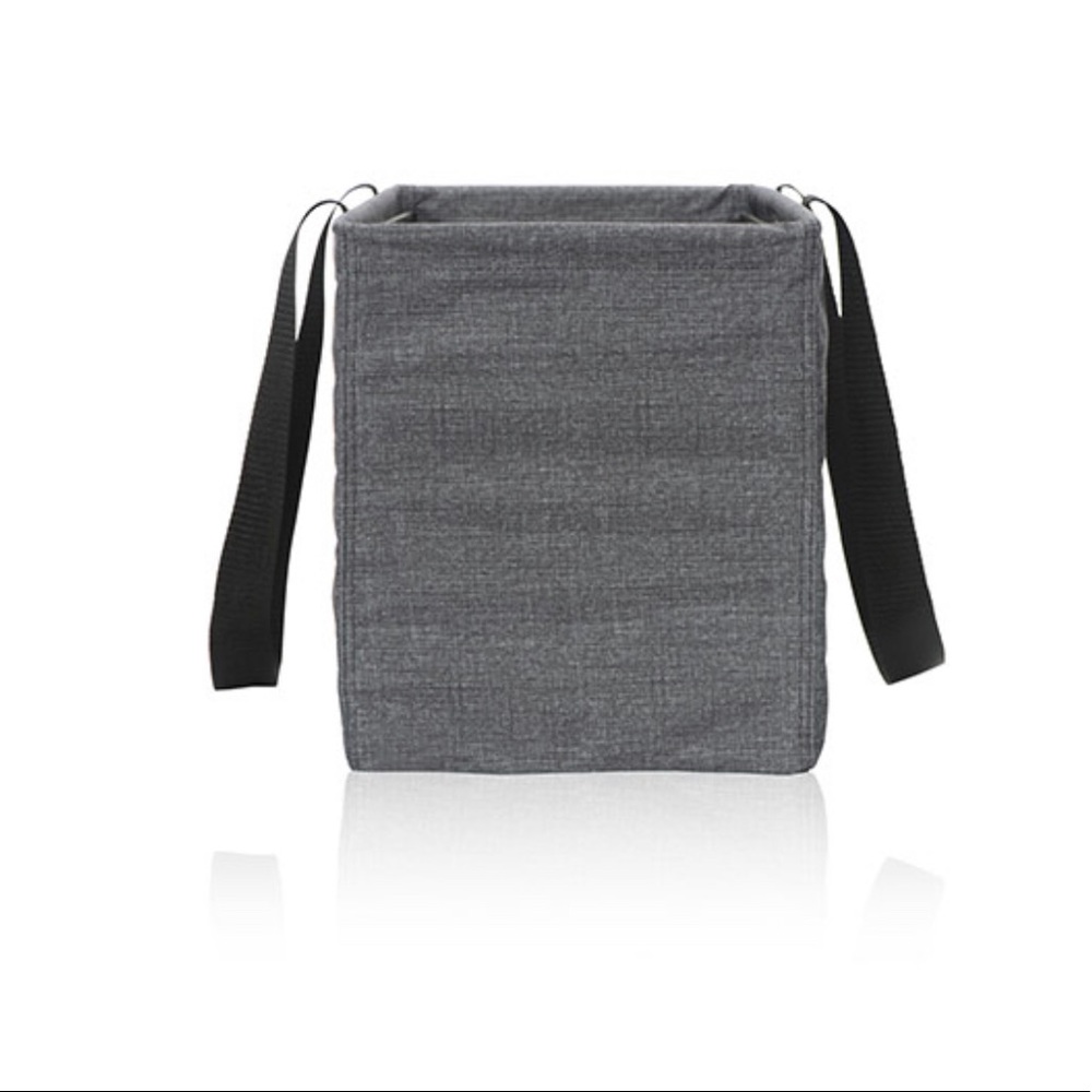 Charcoal Crosshatch Large Utility Tote - Picture 6 of 11